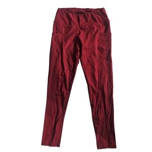 Svaha Leggings Teens Medium Red Jersey‎ Cotton Stretch Pockets Tagless Casual